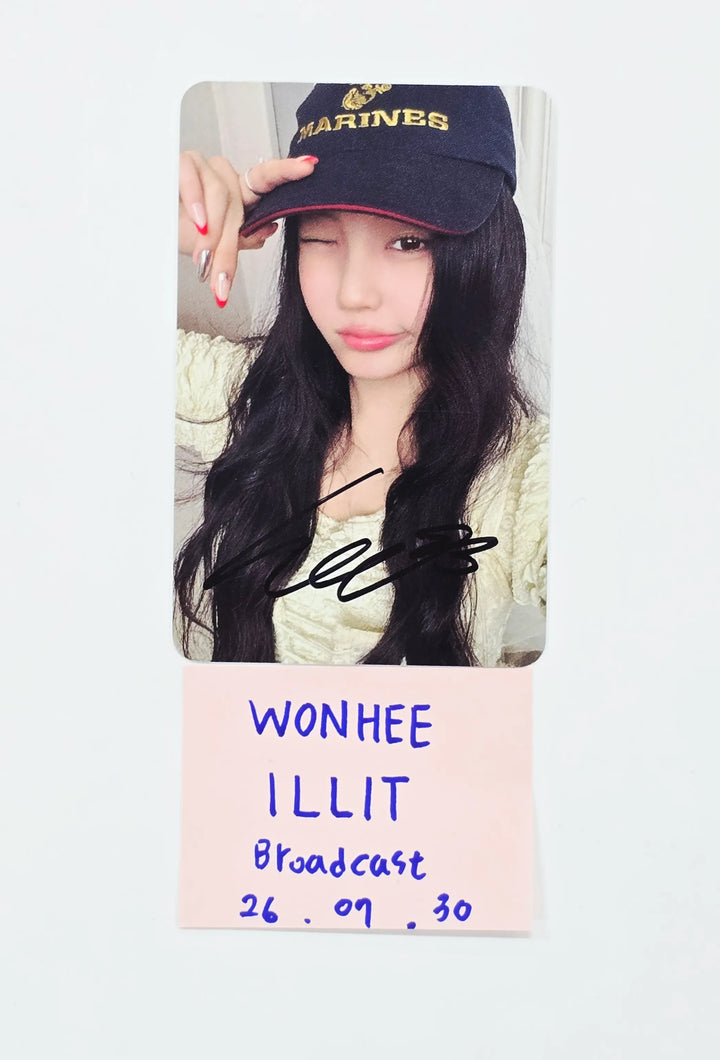 WONHEE (of ILLIT) "It’s Me" - Hand Autographed(Signed) Broadcast Photocard [26.07.30]