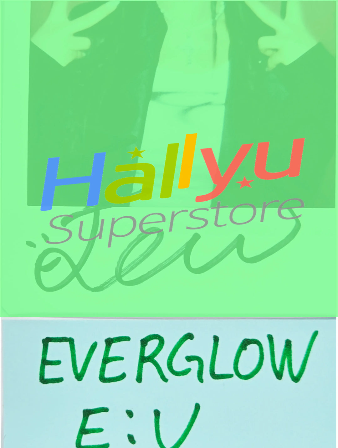 E:U (of Everglow) - Hand Autographed(Signed) Polaroid [26.07.31]