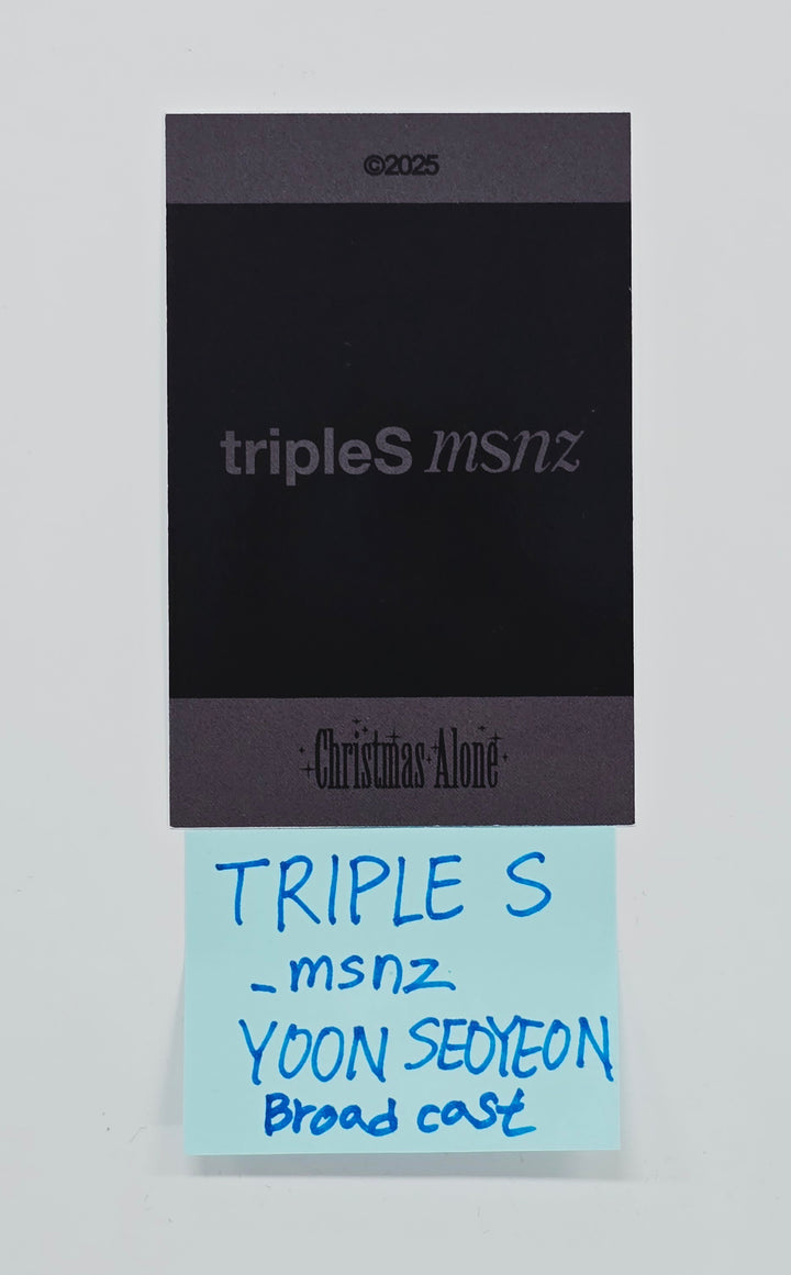 SEOYEON (of tripleS_msnz) - Broadcast Polaroide type Photocard [26.07.31]