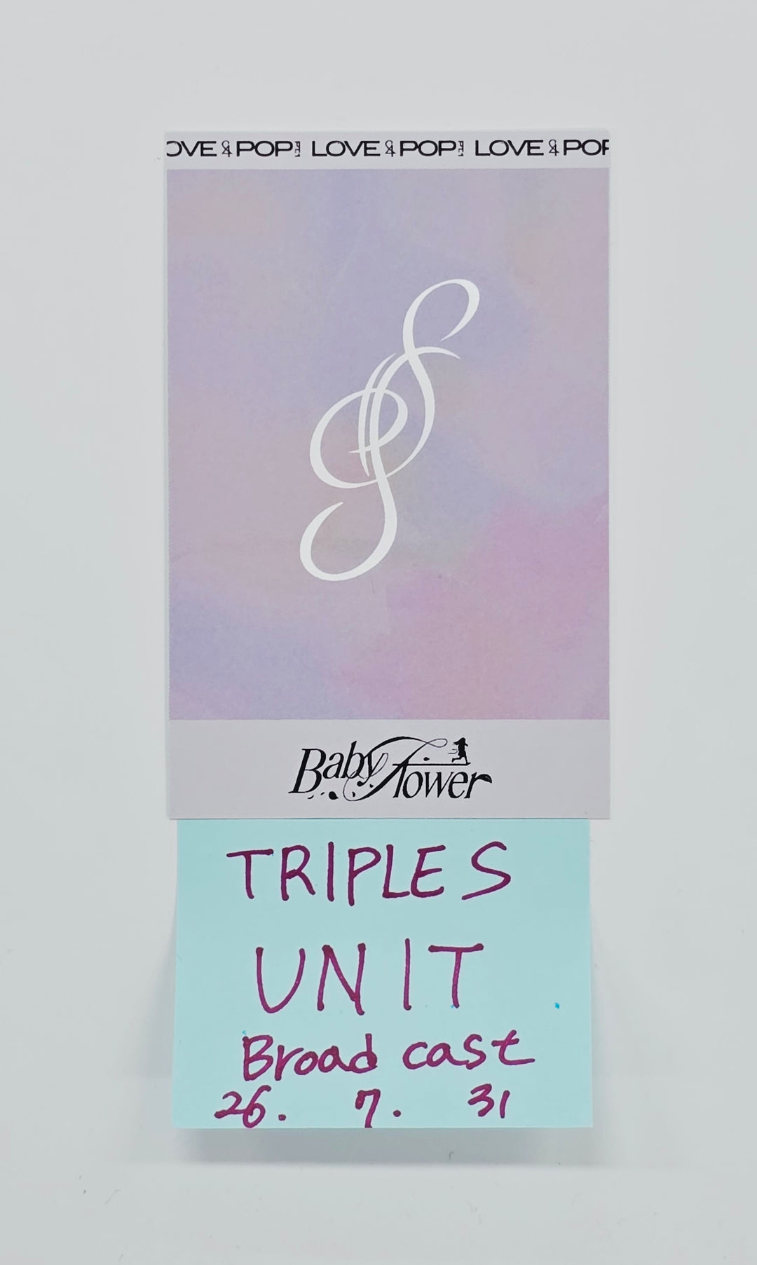 YOOYEON, XINYU (of tripleS) "LOVE&amp;POP" - Broadcast Polaroide type Unit Photocard [26.07.31]
