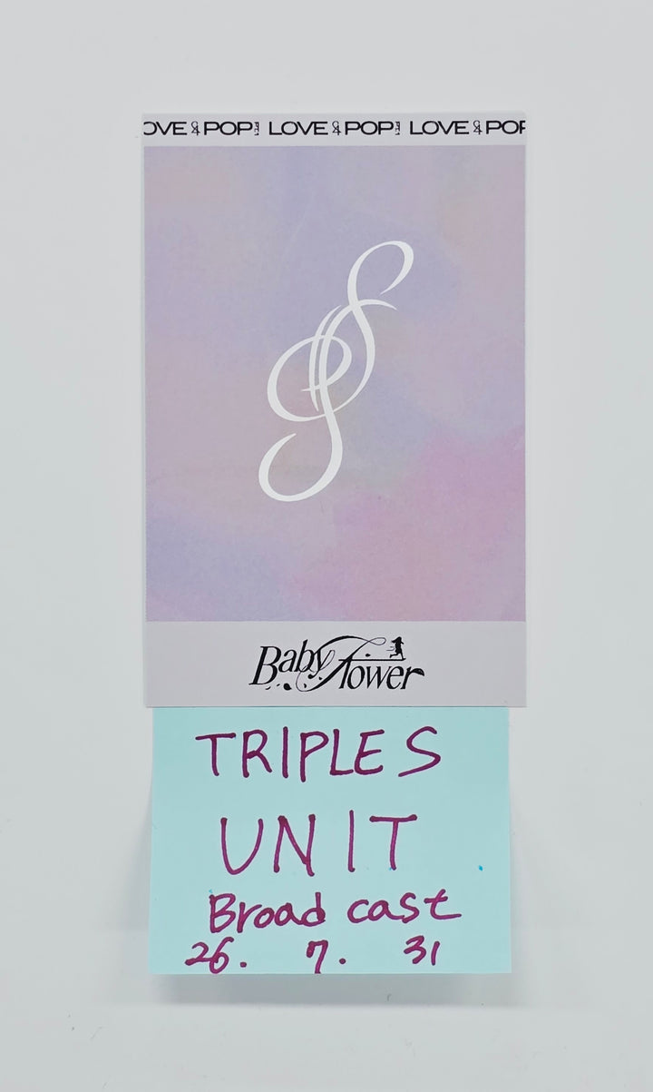 YOOYEON, XINYU (of tripleS) "LOVE&amp;POP" - Broadcast Polaroide type Unit Photocard [26.07.31]