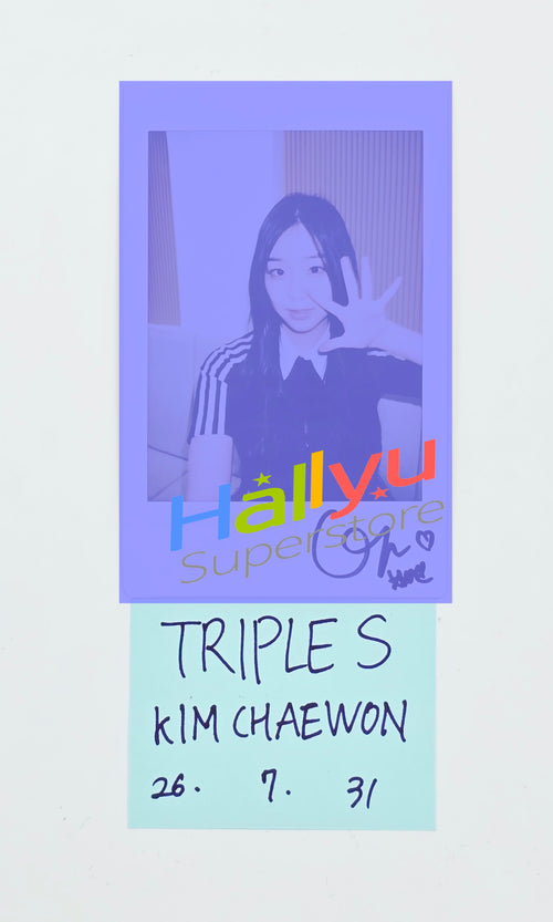 CHAEYEON (of TripleS) - Hand Autographed(Signed) Polaroid [26.07.31]