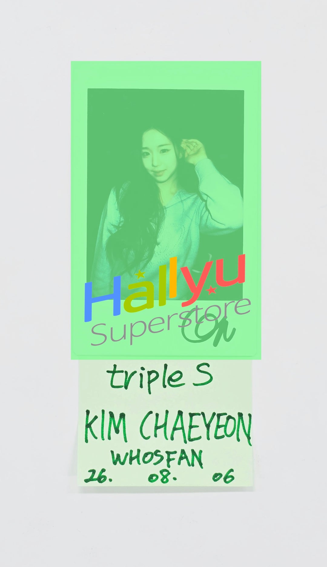 CHAEYEON (of TripleS) - Hand Autographed(Signed) Polaroid [26.08.06]