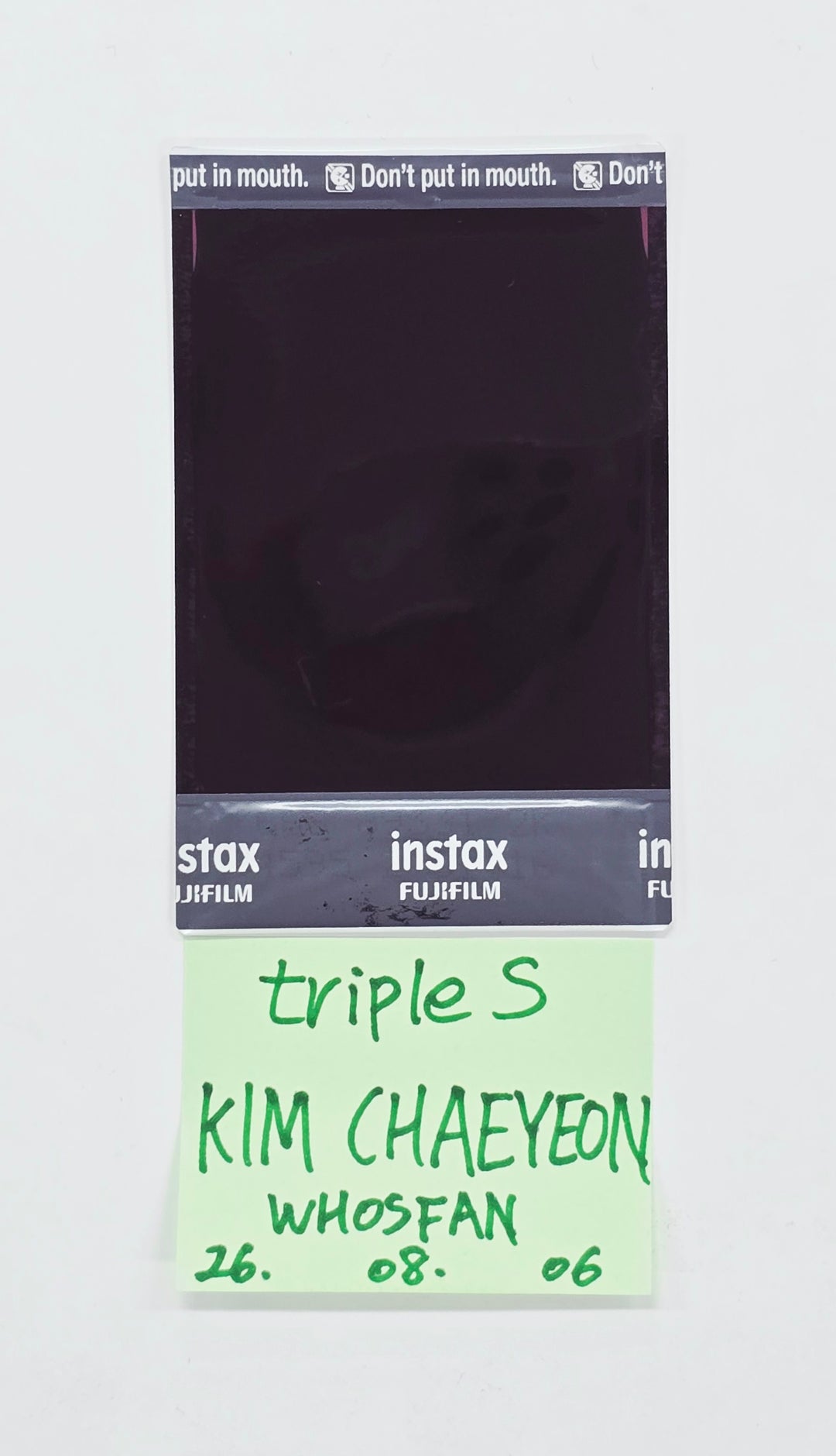 CHAEYEON (of TripleS) - Hand Autographed(Signed) Polaroid [26.08.06]