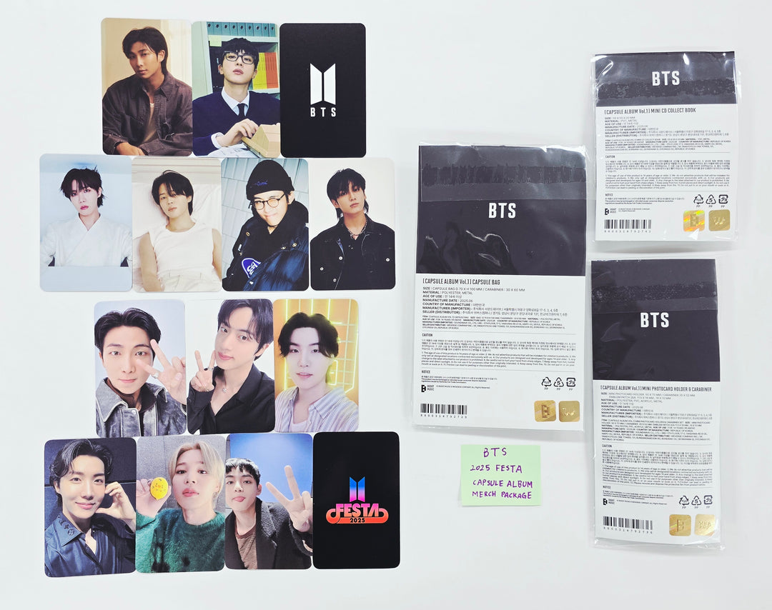 BTS - 2025 FESTA ARMY Zone Photocard + CAPSULE ALBUM Merch Package Set [26.08.06]