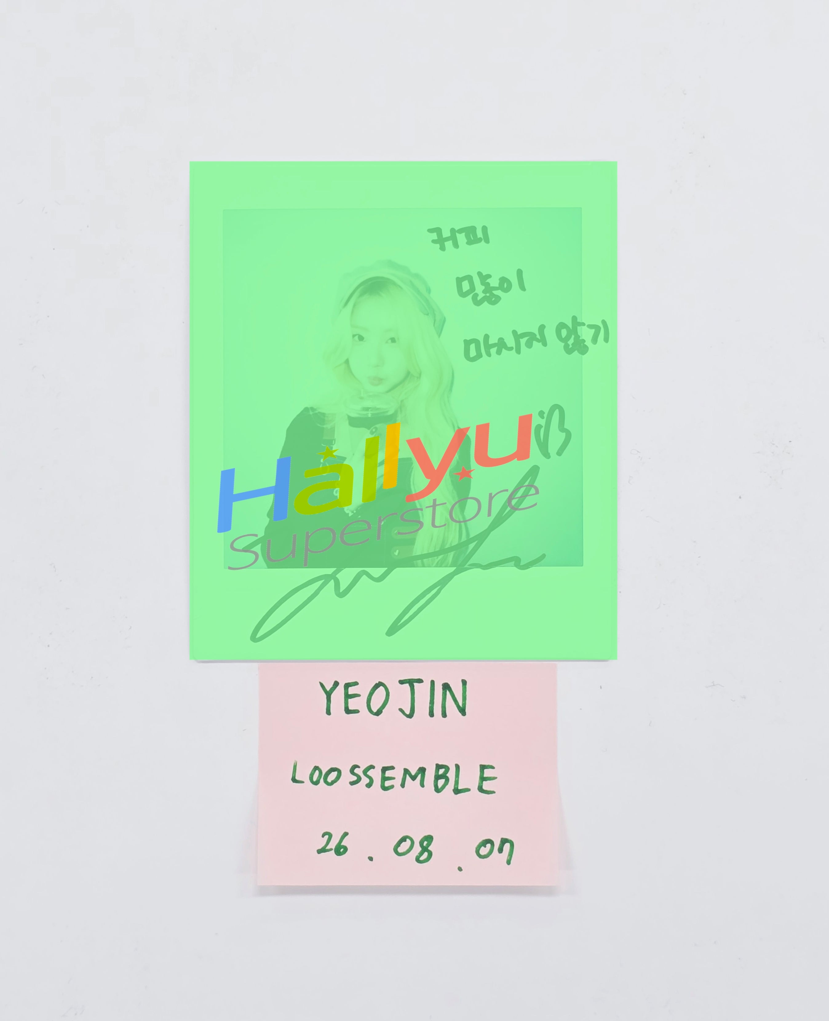 Loossemble ヨジン サイン ポラロイド Loossemble - HALLYUSUPERSTORE