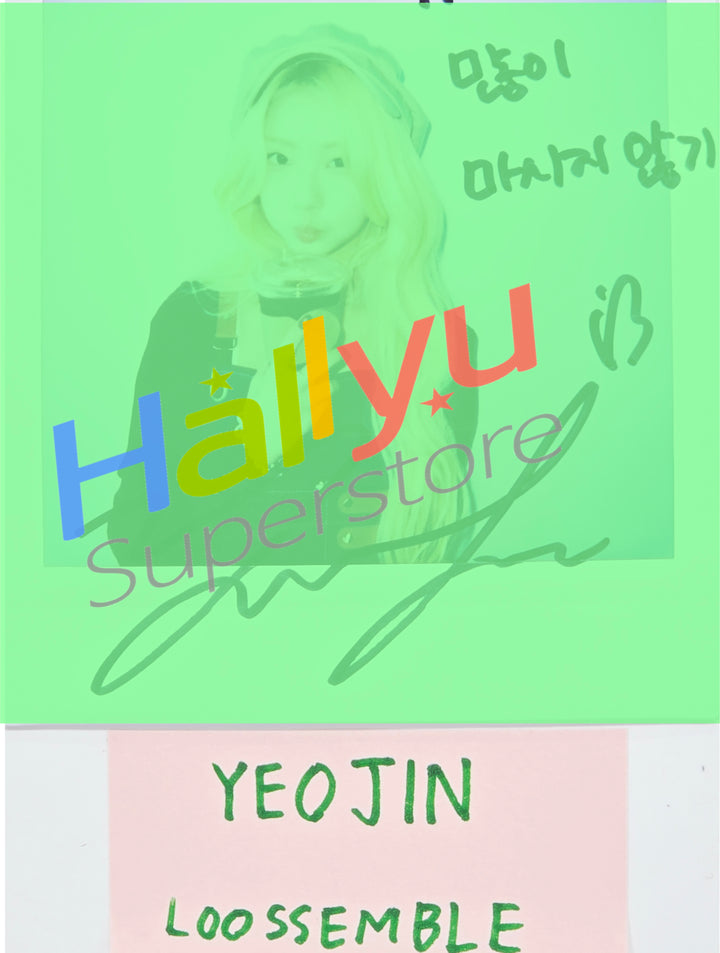 Yeojin (of Loossemble) - Hand Autographed(Signed) Polaroid [26.08.07]