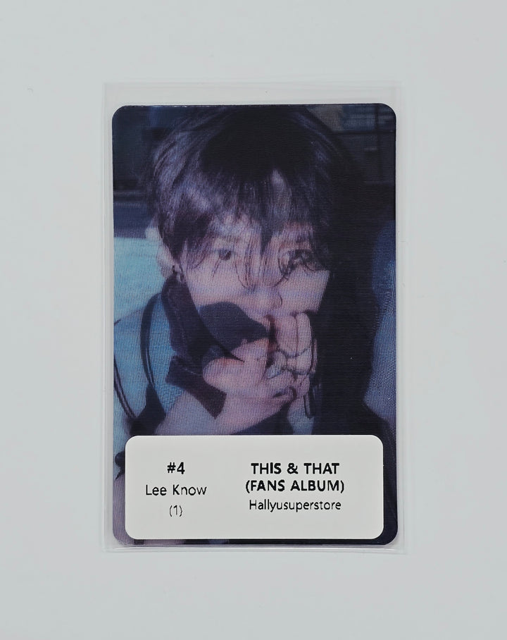 Stray Kids "THIS &amp; THAT" - Official Photocard, Lenticular Photocard (FANS ALBUM Ver.) [26.08.11][Restocked 08/13]