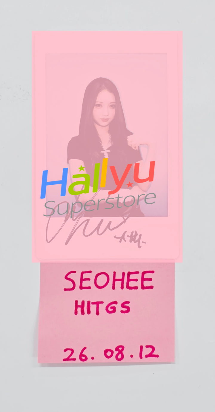 SEOHEE (of HITGS) - Hand Autographed(Signed) Polaroid (1) [26.08.12]