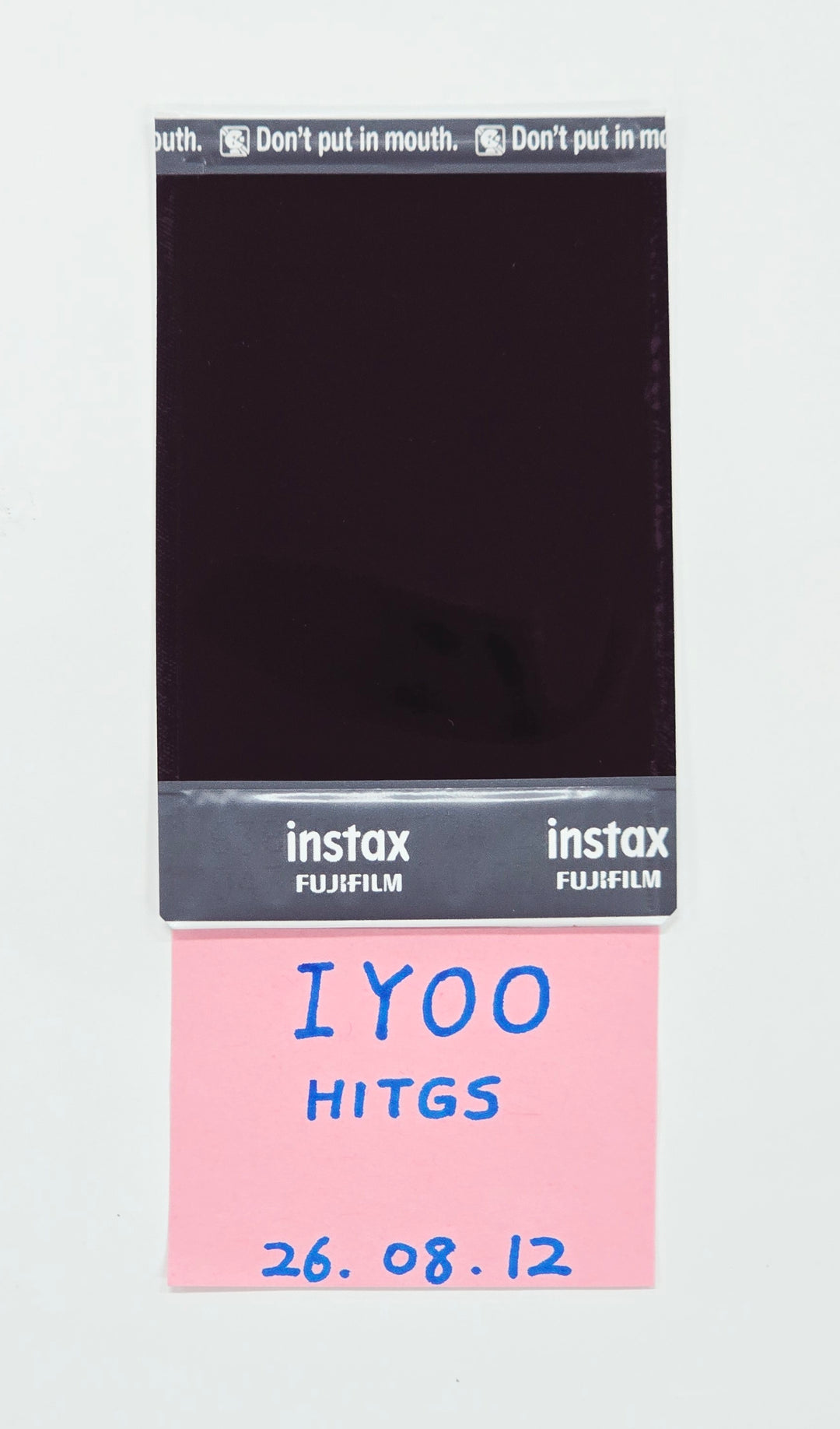 IYOO (of HITGS) - Hand Autographed(Signed) Polaroid [26.08.12]