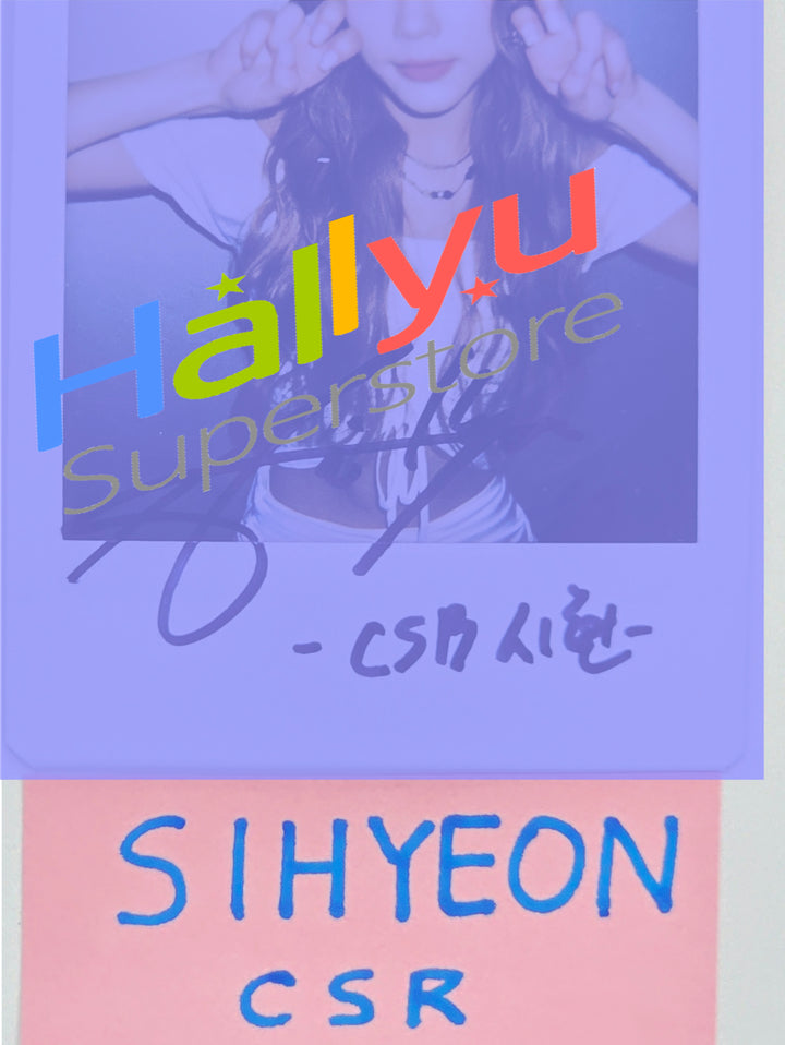 SIHYEON (of CSR) - Hand Autographed(Signed) Polaroid [26.08.12]