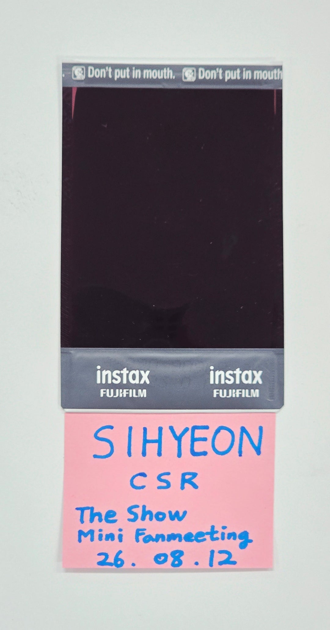 SIHYEON (of CSR) - Hand Autographed(Signed) Polaroid [26.08.12]