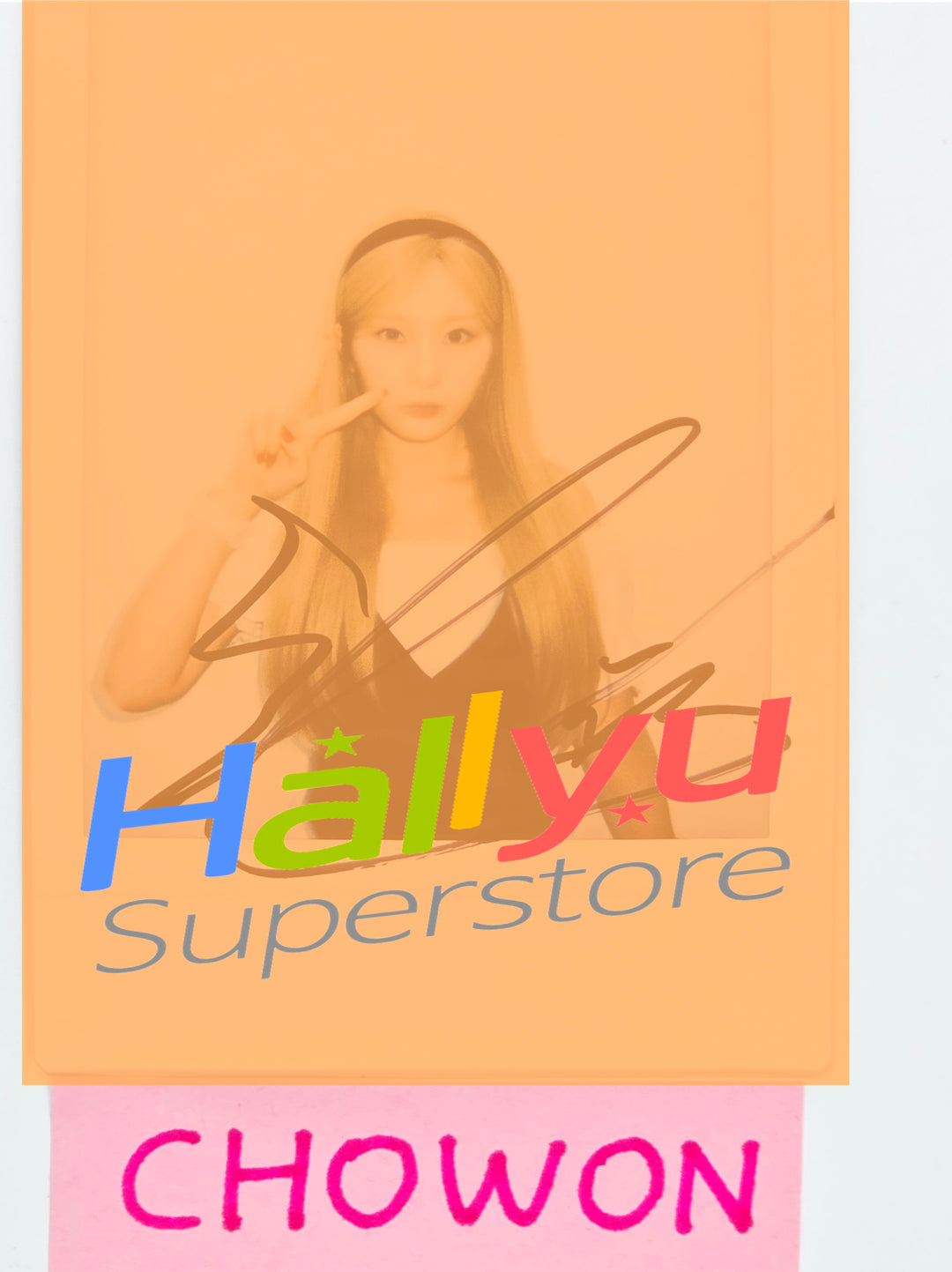 CHOWON (of ICHILLIN) - Hand Autographed(Signed) Polaroid [26.08.12]