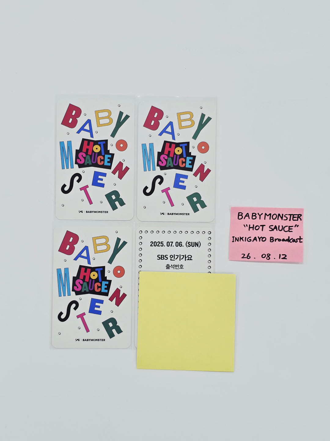 BABYMONSTER "Hot Sauce" - Broadcast Photocard Set [26.08.12]