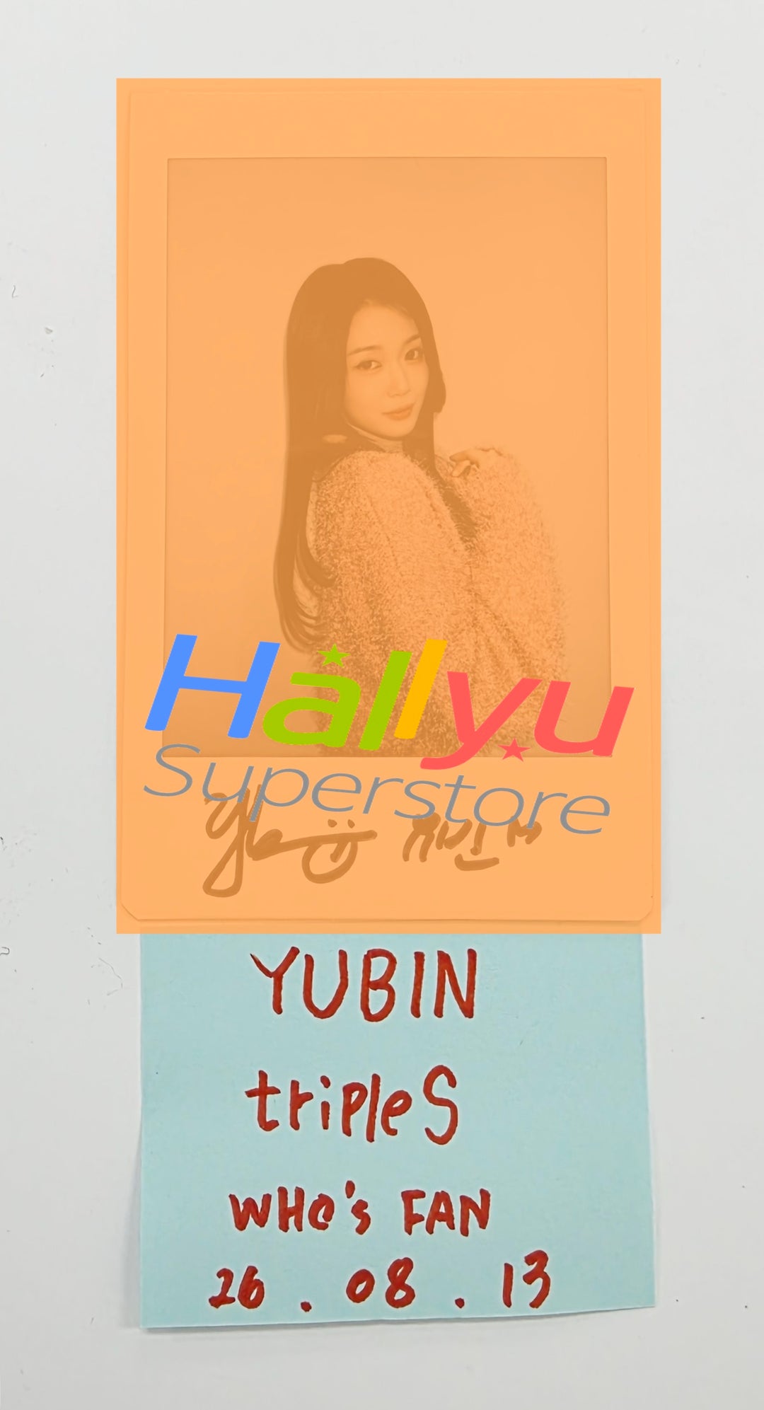 YUBIN (of TripleS) - Hand Autographed(Signed) Polaroid [26.08.13]