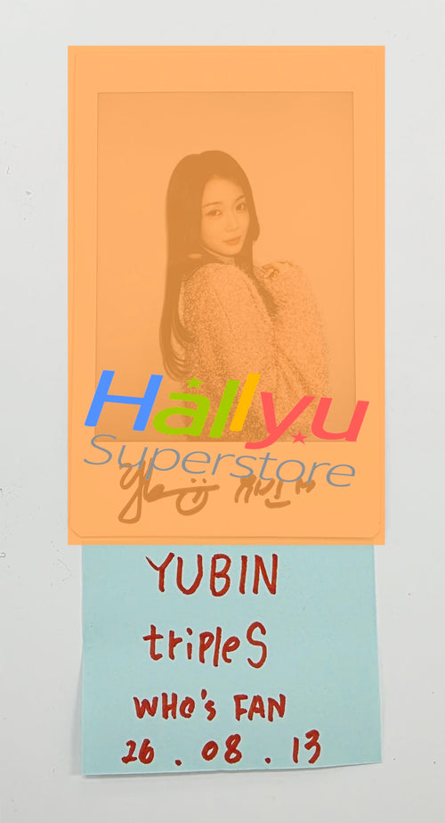 YUBIN (of TripleS) - Hand Autographed(Signed) Polaroid [26.08.13]