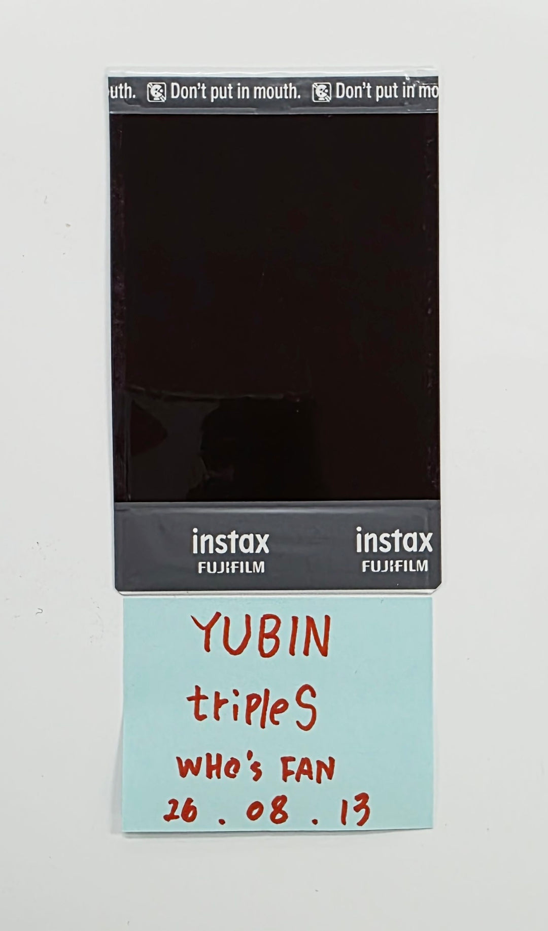 YUBIN (of TripleS) - Hand Autographed(Signed) Polaroid [26.08.13]