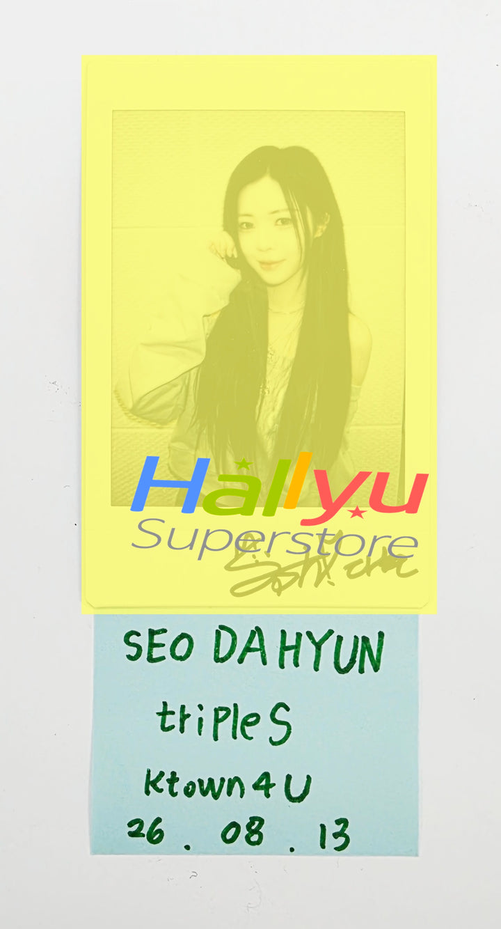 SEO DAHYUN (of TripleS) - Hand Autographed(Signed) Polaroid [26.08.13]