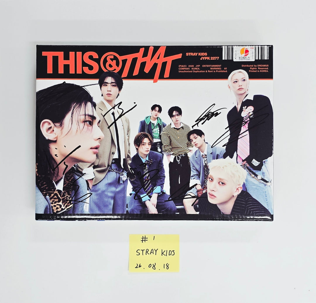 Stray Kids "THIS &amp; THAT" - Hand Autographed(Signed) Promo Album [26.08.18]
