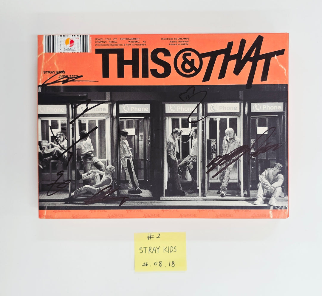Stray Kids "THIS &amp; THAT" - Hand Autographed(Signed) Promo Album [26.08.18]
