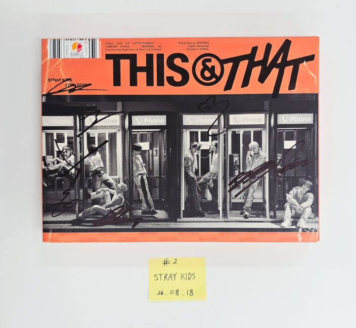 Stray Kids "THIS &amp; THAT" - Hand Autographed(Signed) Promo Album [26.08.18]