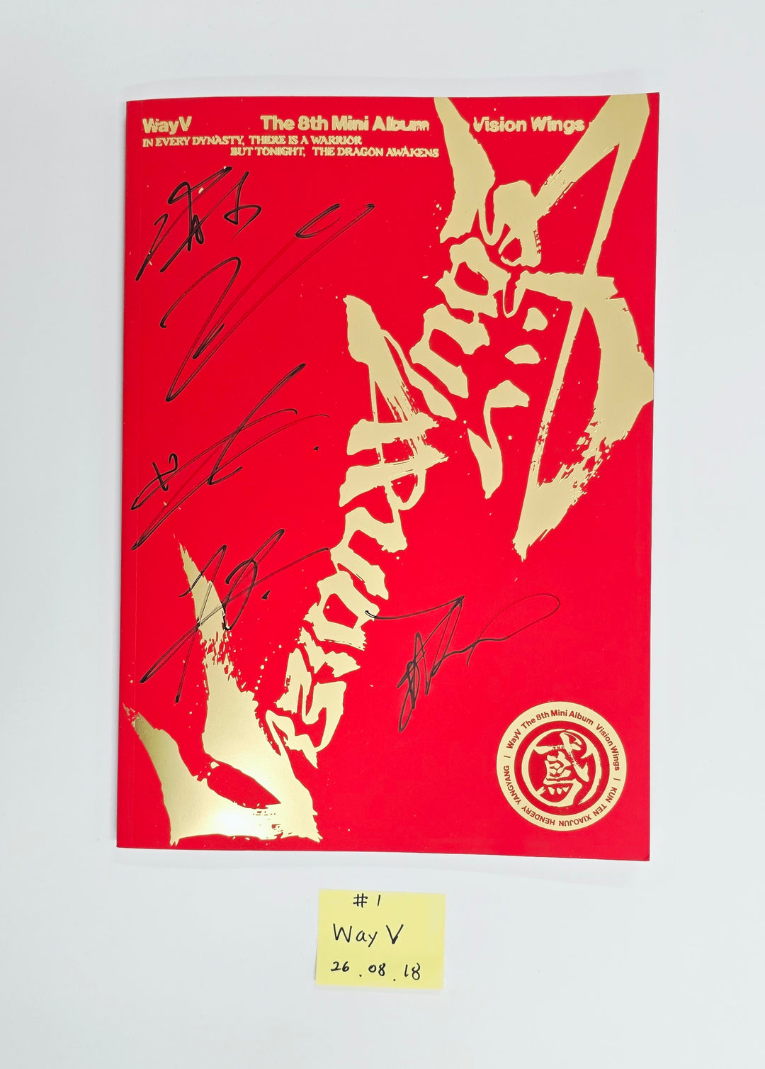 WayV "Vision Wings" - Hand Autographed(Signed) Promo Album [26.08.18]