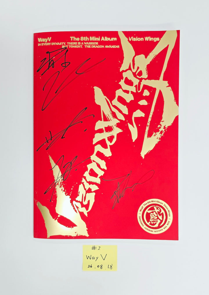 WayV "Vision Wings" - Hand Autographed(Signed) Promo Album [26.08.18]