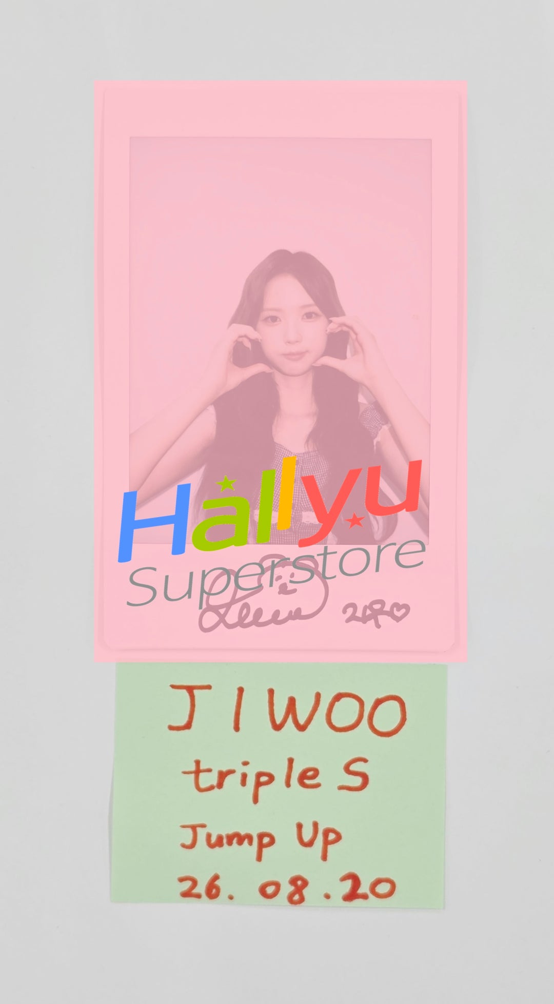 JiWoo (of TripleS) - Hand Autographed(Signed) Polaroid [26.08.20]