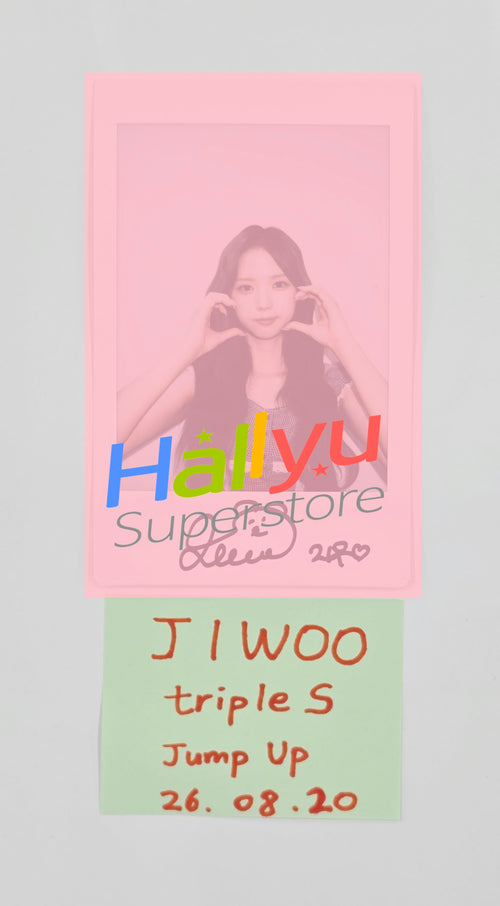 JiWoo (of TripleS) - Hand Autographed(Signed) Polaroid [26.08.20]