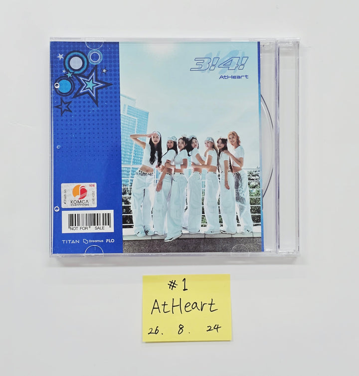 AtHeart "3!4!" - Hand Autographed(Signed) Promo Album [26.08.24]