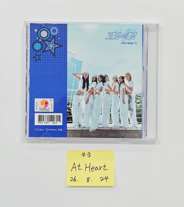 AtHeart "3!4!" - Hand Autographed(Signed) Promo Album [26.08.24]