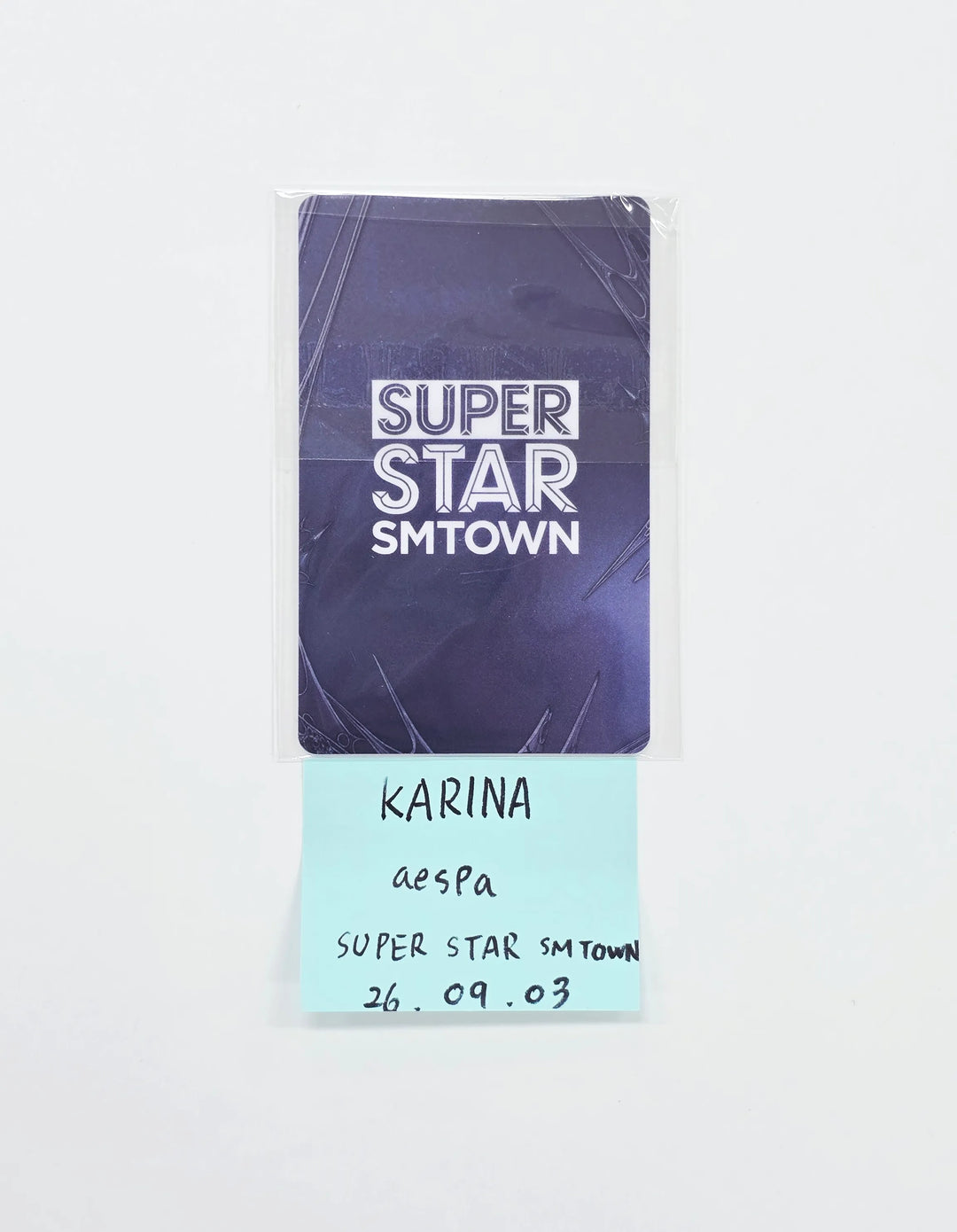 KARINA (of aespa) - SUPERSTAR SMTOWN Event PVC Photocard [26.09.03