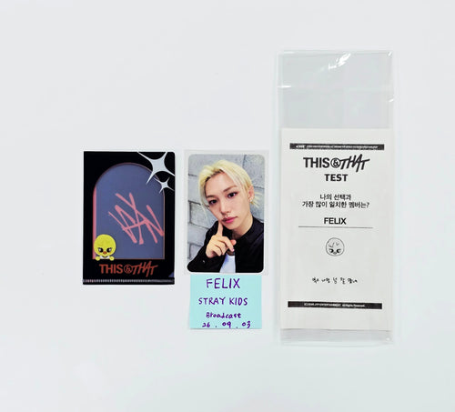 FELIX (of Stray Kids) - Broadcast Photocard [26.09.03]