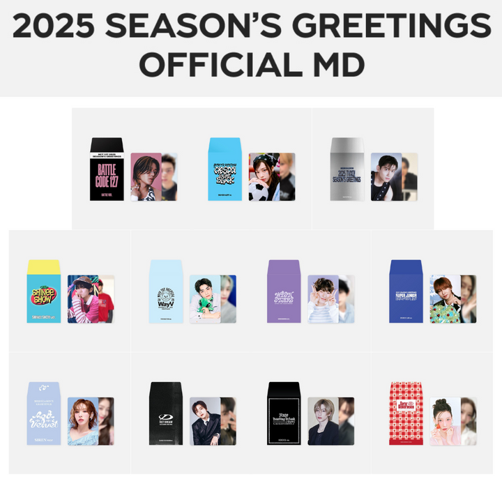 **[Pre-Order] SmTown -  2025 SEASON'S GREETINGS [RANDOM TRADING CARD] (A Ver + B Ver.)