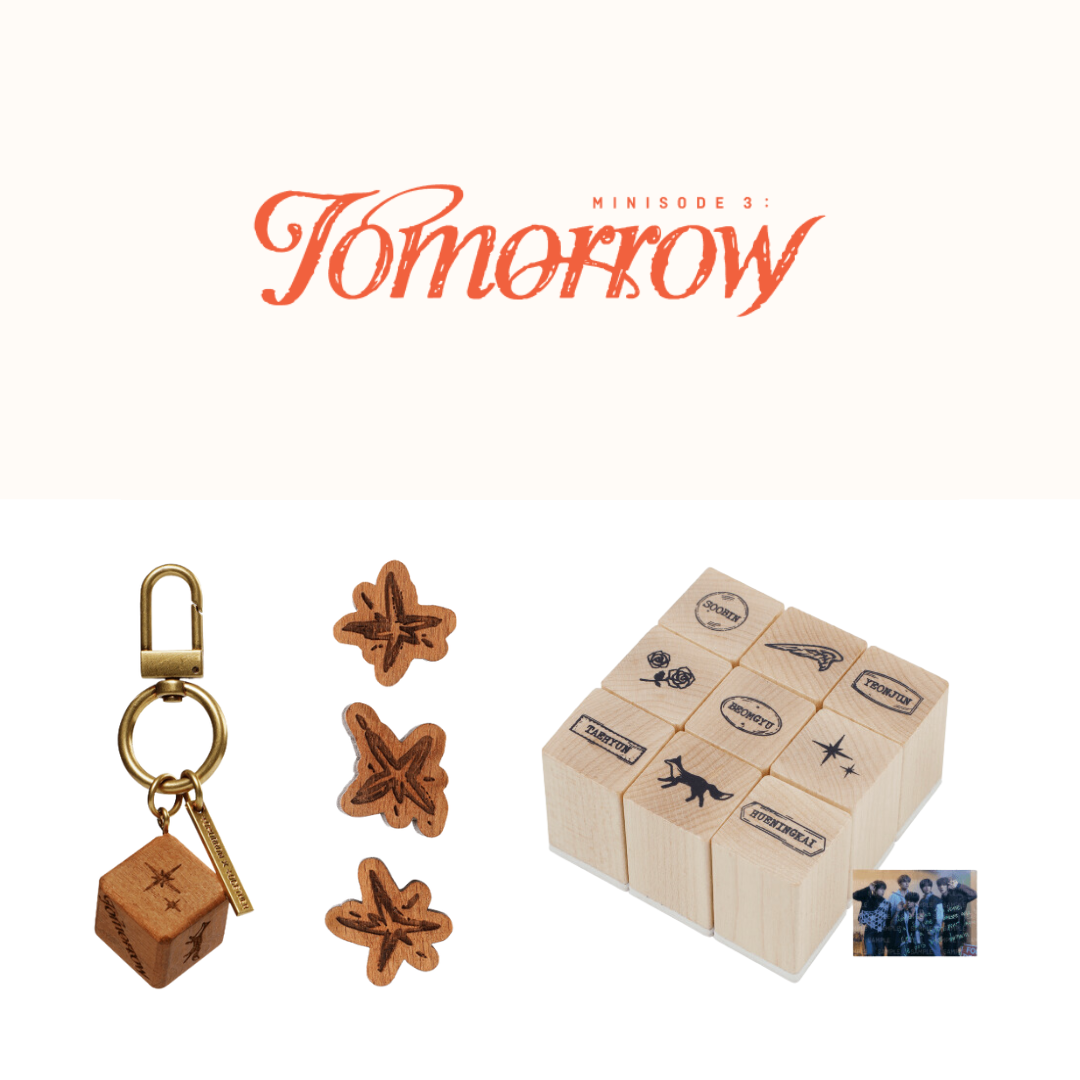 TXT - "Minisode 3 : Tomorrow" Official MD (Keyring, Badge Set, Wooden Stamp Set)