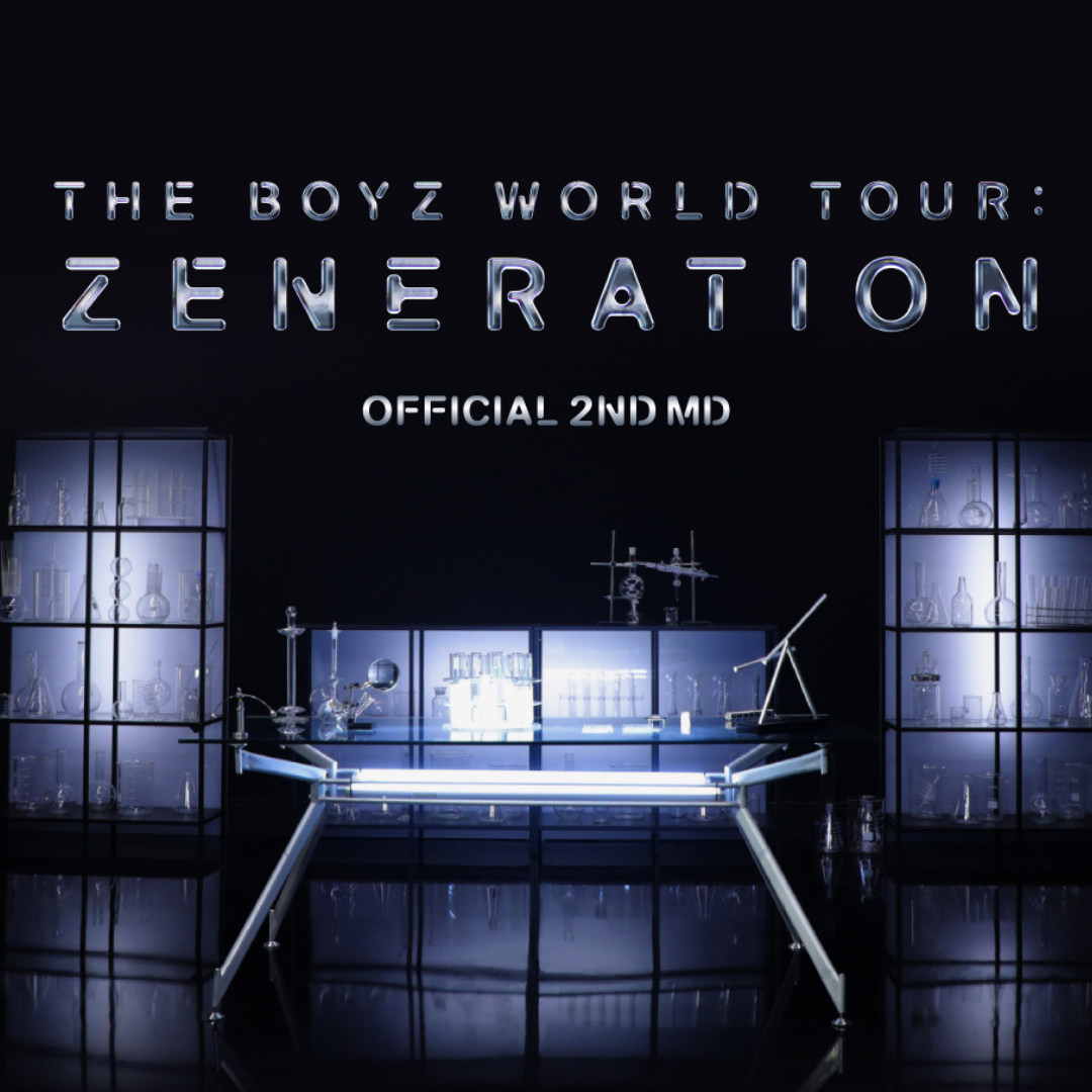 The Boyz - 2nd World Tour "Zeneration" 公式MD (MICバッジ、フォーミカリング、キックボードキーホルダー、ミルクグラス、公式LightStick ChouChou)