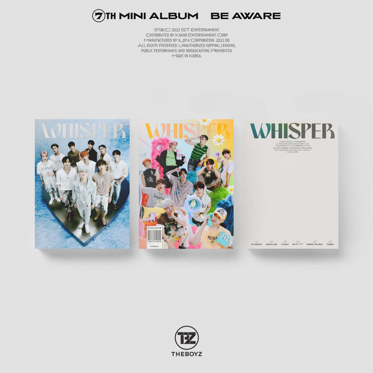 The Boyz - 7th Mini Album 'BE AWARE' [Random / Set]