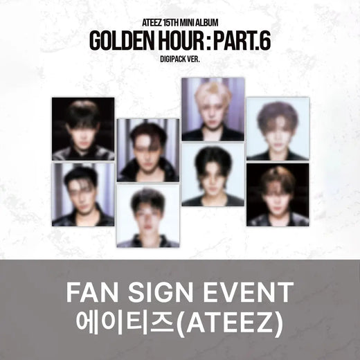[Hallyu4U - Fansign] (11/13) AppleMusic - ATEEZ / [GOLDEN HOUR : Part.6] (DIGIPACK VER.) [Offline Fansign Event]