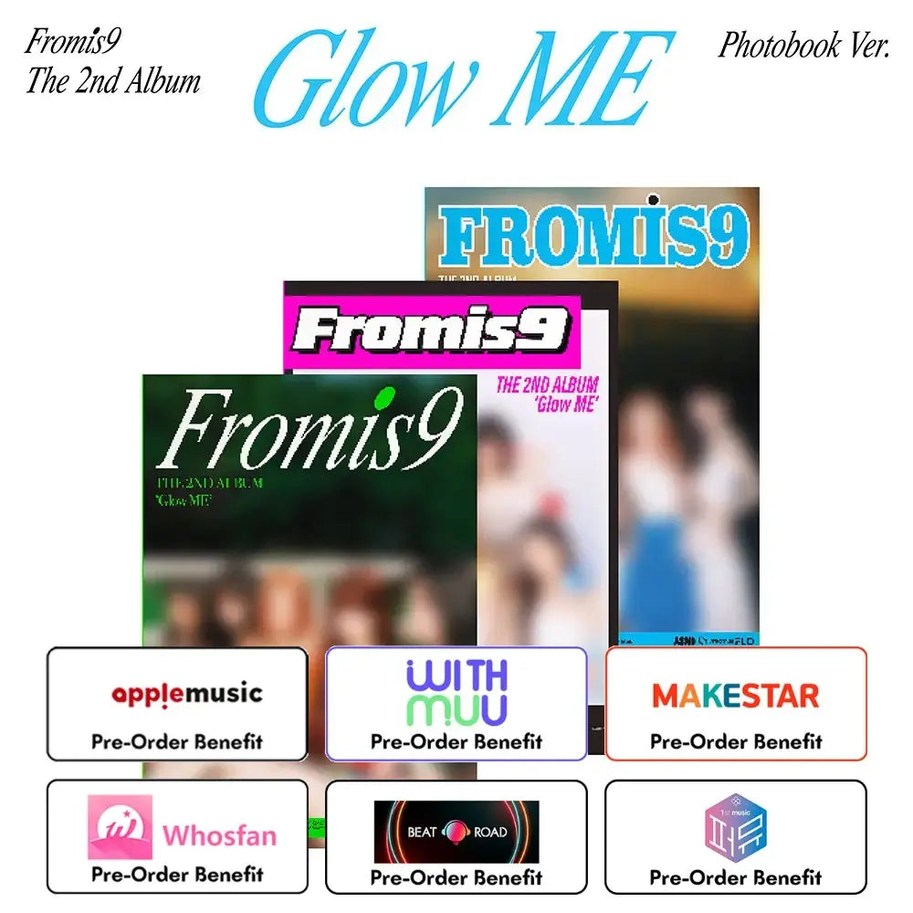 [Pre-Order] fromis_9 - 2nd Album "Glow ME" (Photobook Ver.) + Pre-Order Benefit