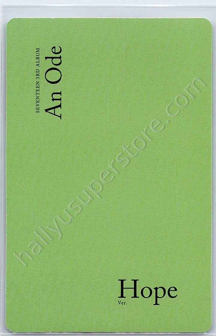 SEVENTEEN - Mingyu - An Ode album photocard hope version
