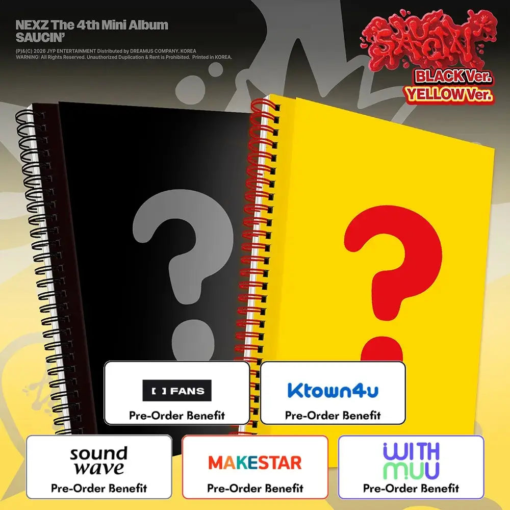 [Pre-Order] NEXZ - 4th Mini Album [SAUCIN] (PhotoBook Ver.) + Pre-Order Benefit (Choose Version)