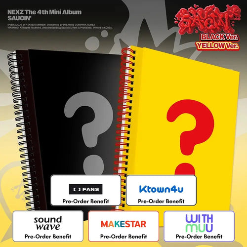 [Pre-Order] NEXZ - 4th Mini Album [SAUCIN] (PhotoBook Ver.) + Pre-Order Benefit (Choose Version)
