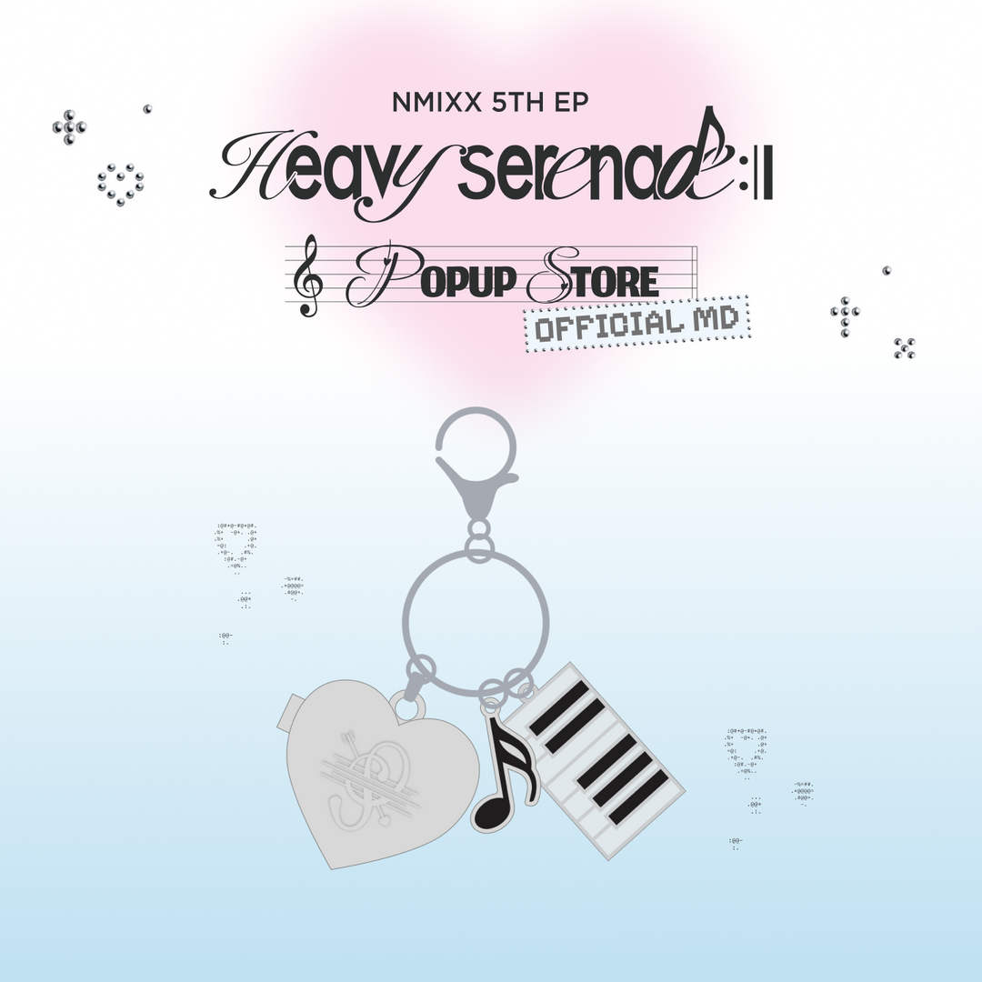[NMIXX] HEART PENDANT KEYRING - [Heavy Serenade] POP-UP STORE