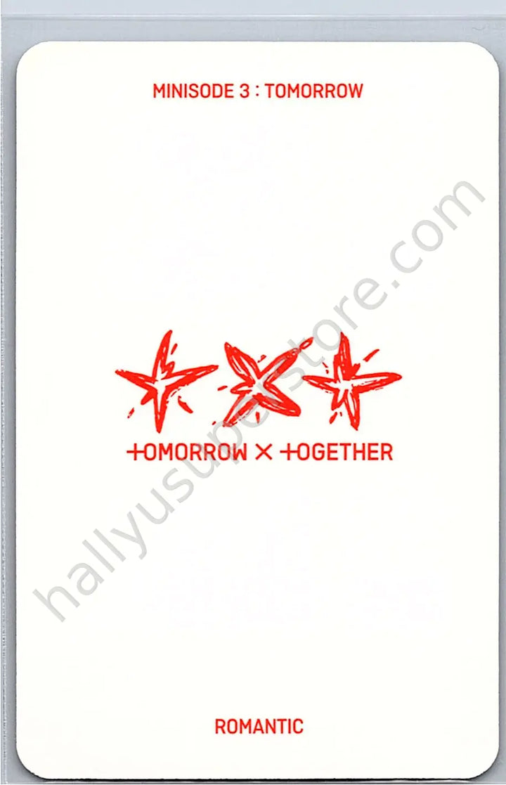 TOMORROW X TOGETHER - Soobin - Minisode 3: Tomorrow album photocard romantic version