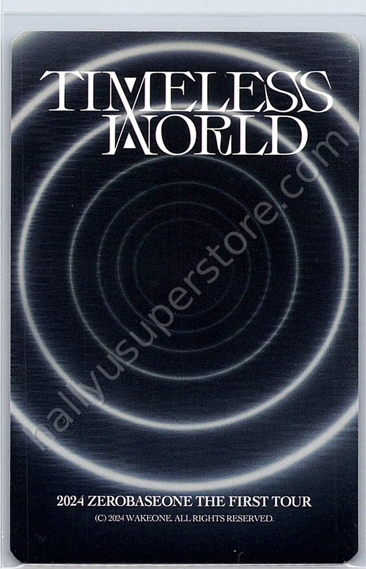 ZEROBASEONE - Hao - 2024 The First Tour [Timeless World] A version trading card