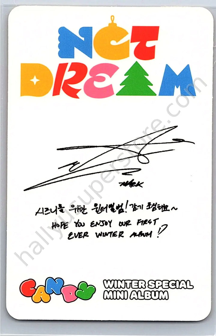NCT DREAM - Mark - Candy album photocard smini version