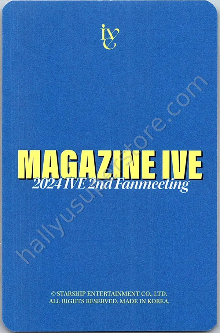 IVE - Rei - Magazine IVE: 2nd Fanmeeting fan meeting trading card