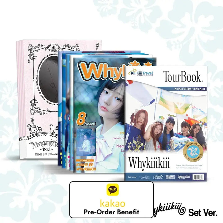[Pre-Order] KiiiKiii - EP [WhyKiiiKiii] GUIDE BOOK VER. + Pre-Order Benefit (Choose Version)