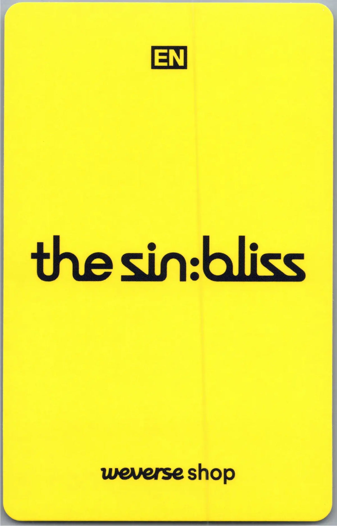 ENHYPEN "THE SIN : BLISS" - Weverse Shop Lucky Draw Event Photocard, Logo Door Hanger [26.08.21]