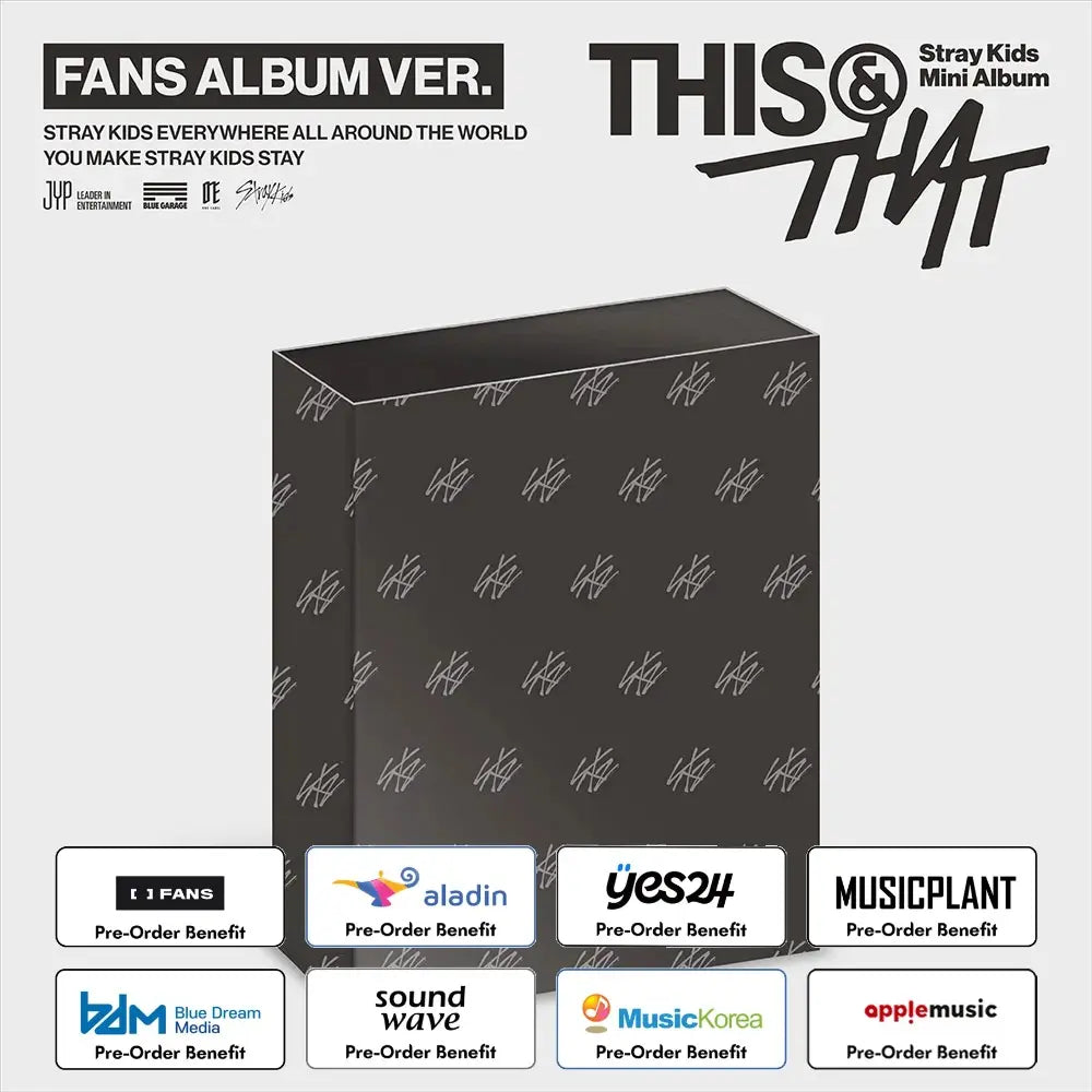 [Pre-Order] Stray Kids - THIS & THAT (FANS ALBUM VER.) + Pre-Order benefit (Choose Version)